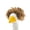z_K, variant on 3 Pcs Porch Goose Wigs with Hair Clips, Cute Lawn Goose Statue Braid Wig, Porch Goose Outfits Costume for Outdoor Garden Patio Yard Goosey Decoration, Gold
