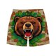 thumbnail image 4 of Pantalones de Baño de Cintura Elástica de los Hombres Divertidos de Impresión Doble Bolsillo de Cinco Puntos de Longitud Pantalones Cortos de Playa Secos Rápidos Vacaciones de Verano, 4 of 9