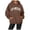 Brown, variant on Los Angeles Hoodies for Women Fall Winter Long Sleeve Graphic Hooded Sweatshirt with Pockets Streetwear Pullover Tops