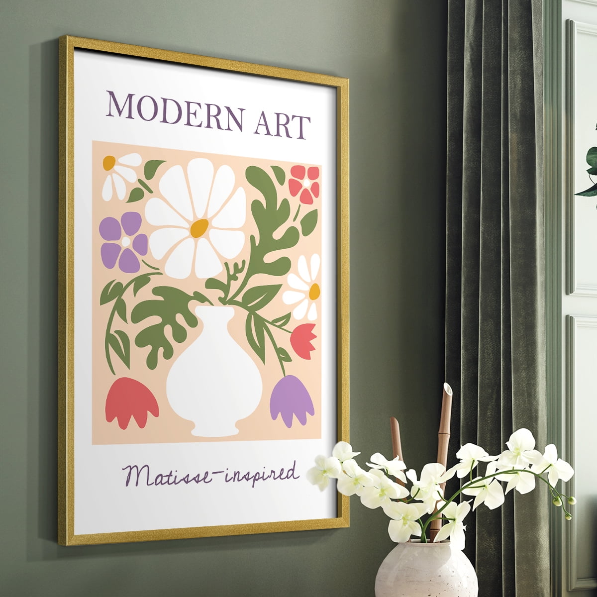 Matisse LXI Framed Print - Solid Wood