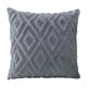 thumbnail image 2 of Flower Pillow Cover | Faux Lambswool Cushion Cover | Dark Gray Blue Yellow | Polyester Soft Decorative Throw Pillowcase | 1 Piece | 17.7x17.7 in | Removable | Home Sofa Decor, 2 of 6