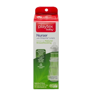 Playtex Baby Nurser 1 Pack Each, 8 oz with 5 Liners