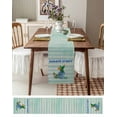thumbnail image 3 of Summer Cactus Table Runner 48 Inches, Green Stripes Succulents Tropical Plants Bed Runner Dresser Scarves Tabletop for Indoor Outdoor Parties/Ceremony/Banquet, 13" x 48", 3 of 8