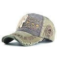 thumbnail image 1 of Gorra de béisbol de anime indio de mezclilla lavada para hombre y mujer, 1 of 1