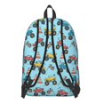 thumbnail image 3 of Monster Cartoon Truck Blue Pattern Backpack for School, Cute School Bag with Adjustable Shoulder Straps and Padded Back, 15.7"x11.8"x5.5", 3 of 5