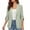 Mint Green, variant on Setooff Women's Open Front Lapel Single Button 3/4 Length Sleeve Rolled Cuff Work Office Blazer Jacket, Trendy Business Casual Womens Tops, Versatile Tshirts Shirts for Women