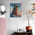 thumbnail image 3 of Sikiie Colorful Cloud Shepherd Dog Print Canvas Decorative Hanging Painting, Anti-shrinkage Hanging Frame, Suitable for Home, Office Wall Decorations, 3 of 6