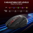 thumbnail image 2 of Mouse gamer Redragon M619 RGB 12800 DPI con cable, 8 botones, 2 of 9