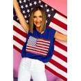 thumbnail image 3 of a.Jesdani Star-Spangled Vest: US Flag, Versatile Fit, Women's Style, 3 of 8