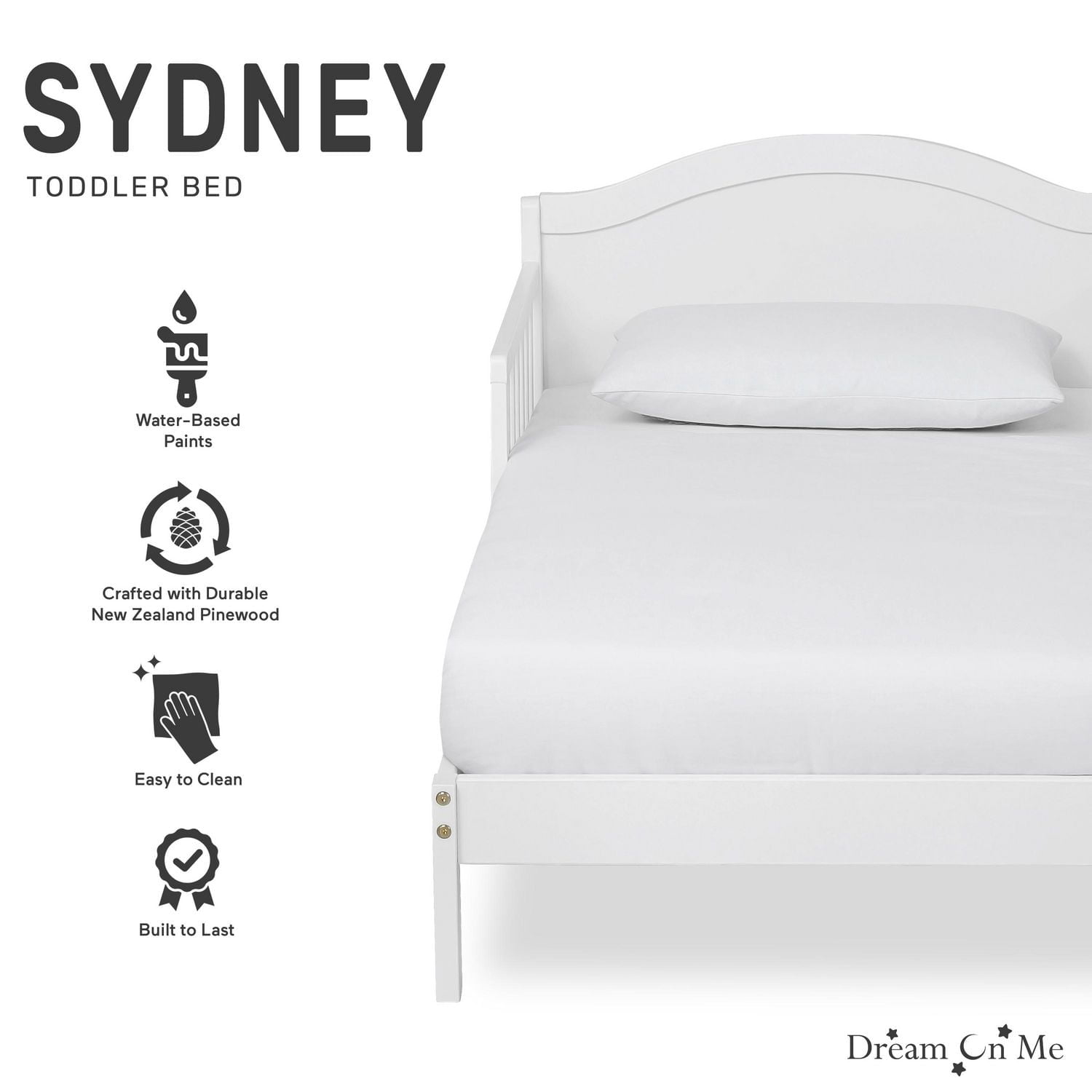 Dream On Me Sydney Toddler Bed, Model #647