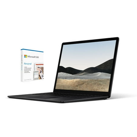 Microsoft Surface Laptop 4 13.5" Touchscreen Intel Core i5-1135G7 8GB RAM 512GB SSD Matte Black + Microsoft 365 Personal | 12-Month Subscription, 1 person| Premium Office Apps | 1TB OneDrive clou
