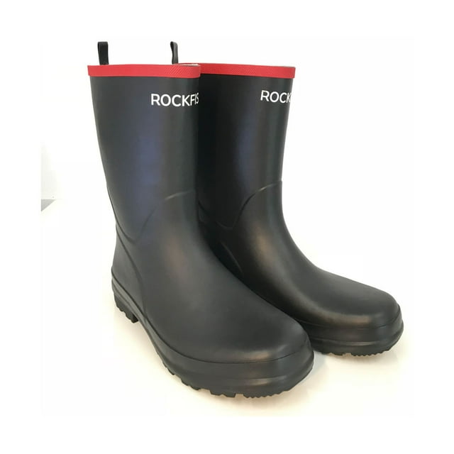 Rockfish Bottes de Pluie à Rayures Rouges pour Femmes