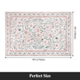 thumbnail image 7 of LOKHOM 6'x 9' Floral Washable Area Rugs for Living Room, Non Slip Low Pile Floor Carpet Soft Distressed Rug for Bedroom, Dining Room, Pink, 7 of 7