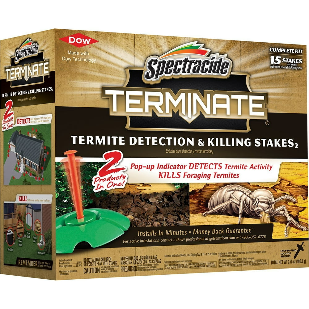 Spectracide Terminate Termite Detection and Killing Stakes, New 15 Count