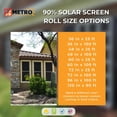 thumbnail image 5 of 90% Phifer Solar Screen Kit - 48-in x 100-ft - Solar Window Screen Roll & Roller Tool - Beige, 5 of 8