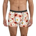 thumbnail image 1 of Balery Daisy and Ladybug Calzoncillos bóxer para hombre, ropa interior de algodón suave y transpirable con cinturilla de nailon-Large, 1 of 5