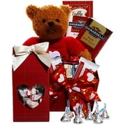 Angle View: Teddy Bear Love Gift Basket