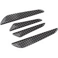 thumbnail image 1 of 4pcs Black Carbon Fiber Pattern Car Auto Anti Collision Bumper Door Protector Stickers Anti-friction Bars Anti-Scratch Decorative Strips, 1 of 5