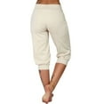 thumbnail image 3 of Dellytop Womens Capri Loose Drawstring Pajama Pants With Pockets, 3 of 4