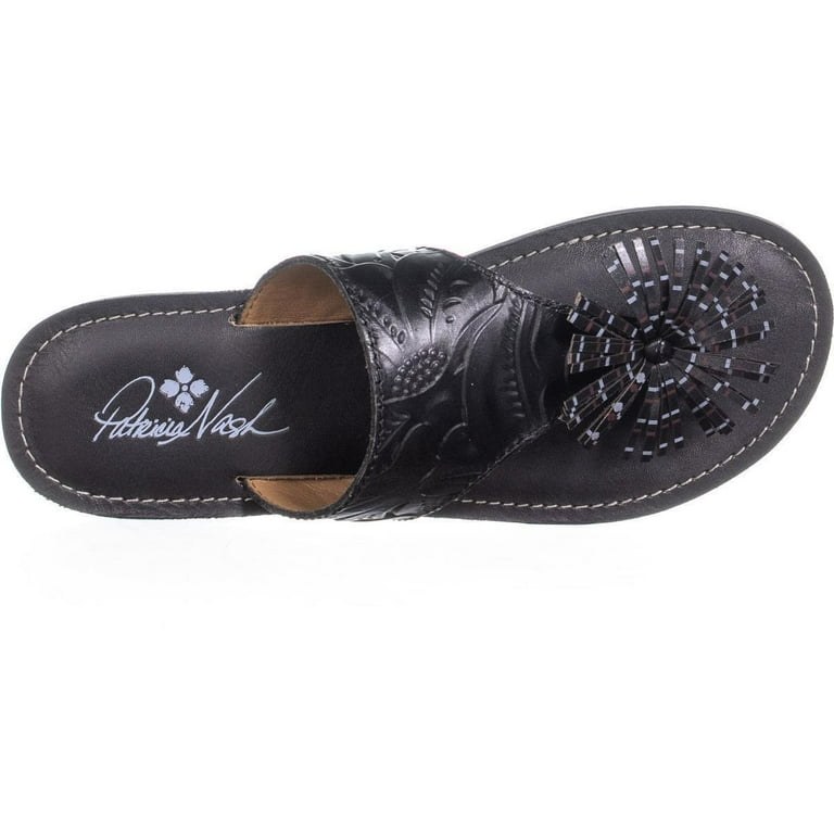 Womens Patricia Nash Franca Tassel Flip Flops Black Walmart
