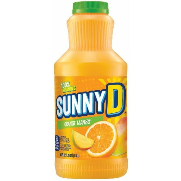 Sunny Delight Orange Mango Beverage 40 Fluid Ounce 8 Per Case Walmart Com