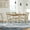 Rustic Cream, variant on Merluxy 7-Piece Solid Wood Dining Table Set, 60" Farmhouse Dining Table with 6 Chairs, Dining Table Set for 6, Kitchen & Dining Room, Rustic Cream