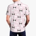 thumbnail image 4 of Balery Cute Panda Printed Men’s Short Sleeve Polo Shirt, Midweight Men's Shirt,Golf Polo shirts -X-Large, 4 of 9