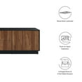thumbnail image 5 of Modway Holden 2-Drawer Wood TV Stand for TVs up to 70" in Black and Walnut, 5 of 10