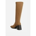 thumbnail image 3 of Paytin Faux Leather Block Heel Calf Length Boots, 3 of 9