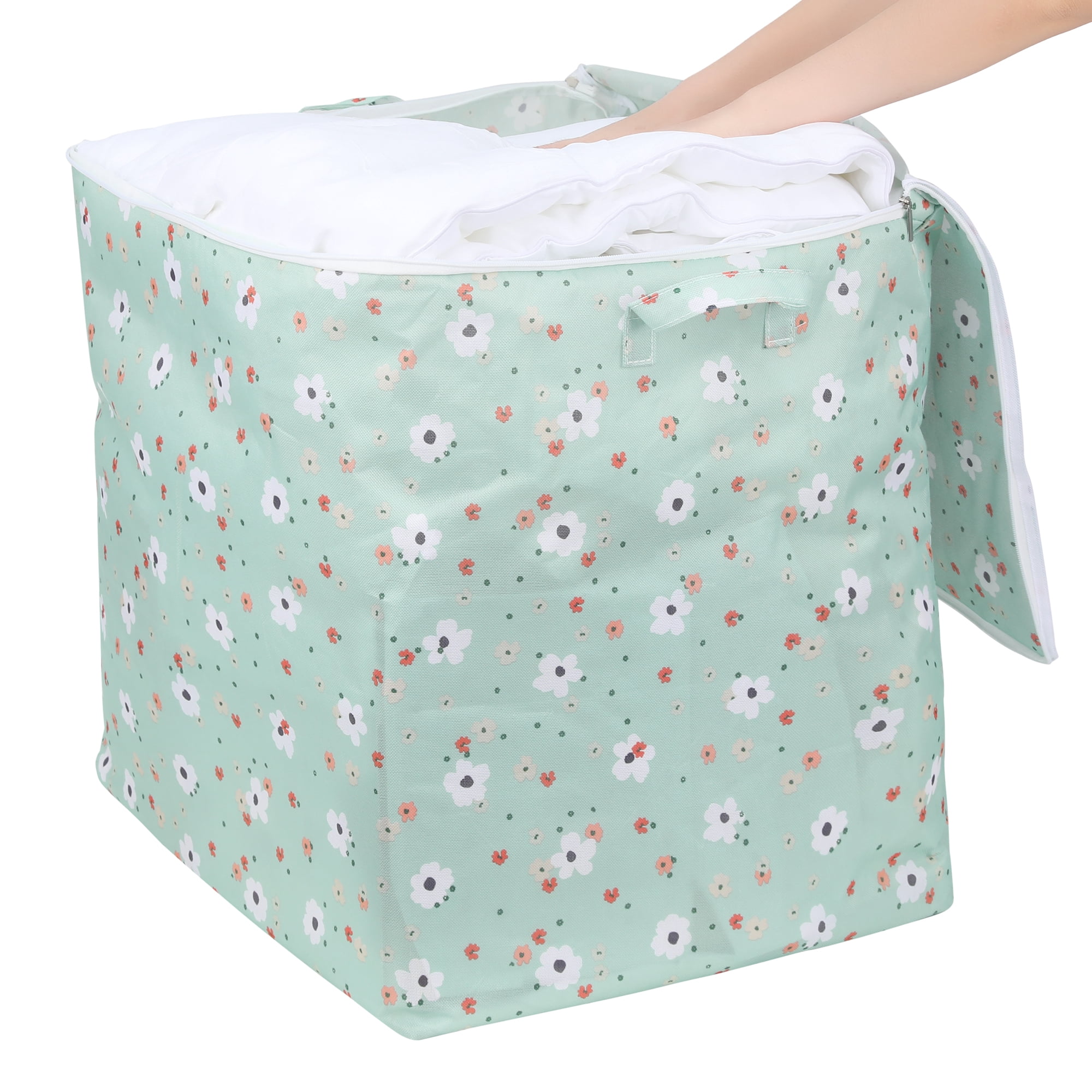 Unique Bargains Clothes Storage Bags for Closet Organizers and Storage Green 22x17.5x22in