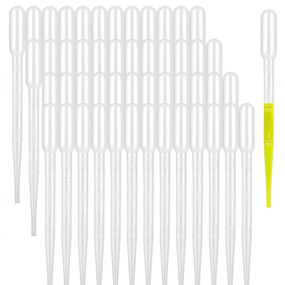 3ML Dropper Pipettes- Plastic Transfer Pipette for Lab Science, Essential Oil, DIY Art, Medicine 500PCS,500 * Dropper Pipettes,Transparent