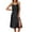 Black, variant on Women Nightgown Soft Comfortable Loungewear Open Leg Side Slits Solid Color Sleepwear