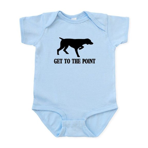 CafePress - GET TO THE POINT Infant Bodysuit - Baby Light Bodysuit, Size Newborn - 24 Months