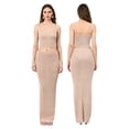 thumbnail image 2 of Raccmtaty Women 2-Piece Bright Silk Skirt Set Spaghetti Strap Scoop Neck Cami Long Skirt Bodycon Outfit, 2 of 8