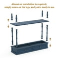 thumbnail image 5 of HLR 40" Modern Console Table, Assembled Entryway Table with 2 Drawers for Living Room, Blue, 5 of 11