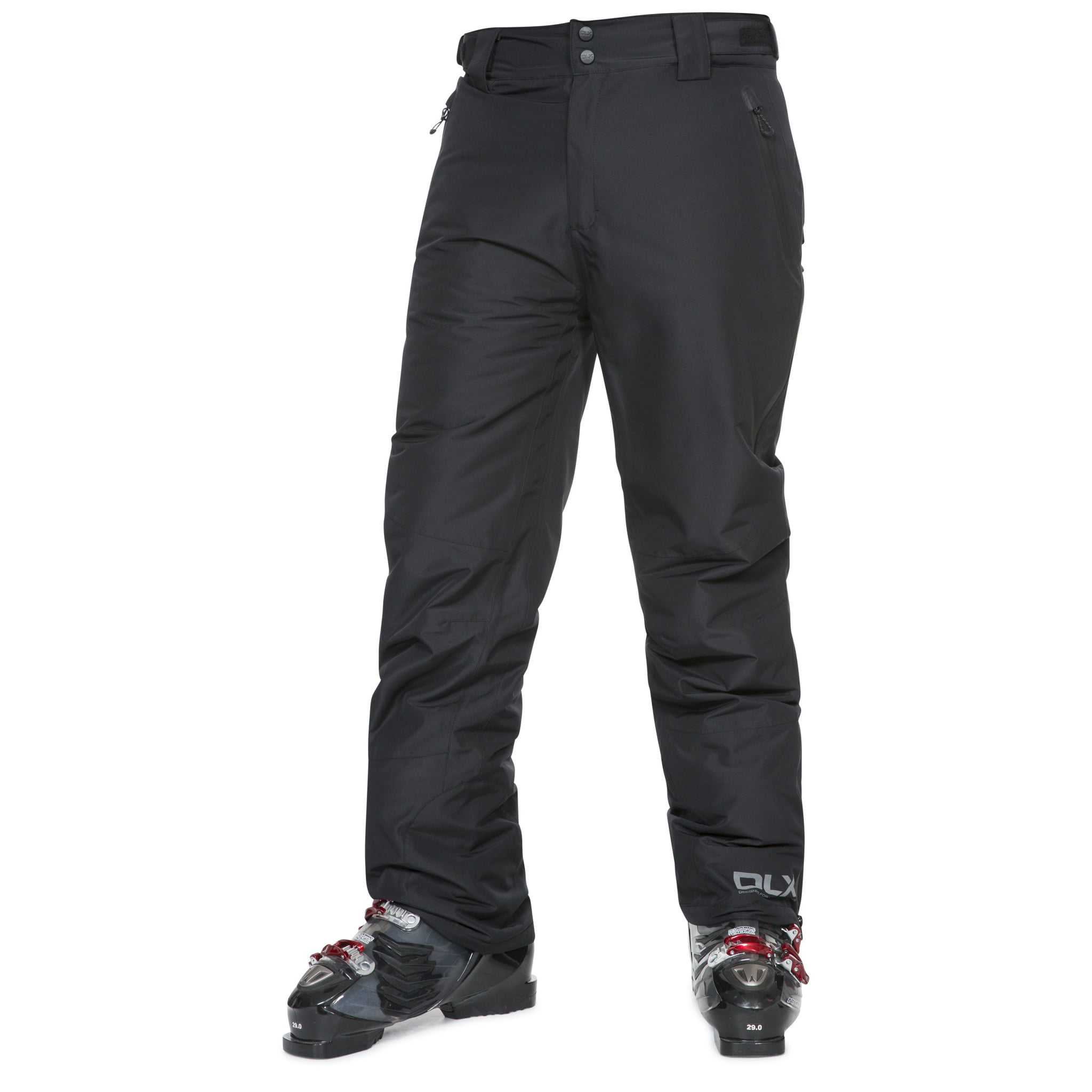 Men BOULDER GEAR Kodiak black Insulated Snow Ski Pant S M L XL 2XL Full Side Zip 