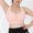 Pink, variant on Womens Bra Women's Plus Size Mesh Stitching Sports Underwear High Strength Fitness Vest Latex Bra Pad Yoga Clothes Sexy Plus Size lingerie Sports Bra Pack