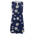 thumbnail image 5 of TJAZFJPA Robes d'Invitée de Mariage d'Été pour Femmes Robe Élégante pour Femmes à Col Rond Robe Débardeur Robe Décontractée à Imprimé Floral Robe en Denim Robes de Vacances pour Femmes, 5 of 5