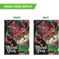 thumbnail image 6 of Sonernt Masquerade Mask Cat Garden Flag, Mardi Gras New Orleans Carnival Yard Outdoor Decoration 12x18 Inch Double Sided, 6 of 6