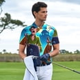 thumbnail image 4 of Lsque Scooby-Doo Pattern Golf Shirts for Men Dry Fit Print Moisture Wicking Performance Short Sleeve Polo Shirt-4X-Large, 4 of 7