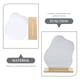 thumbnail image 4 of Juego de espejos estéticos decorativos de mesa para maquillaje, espejos de escritorio irregulares con soporte, 4 of 7