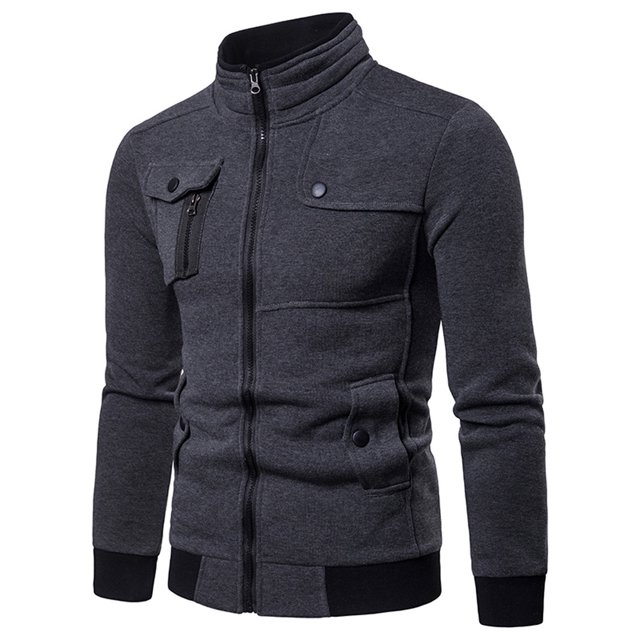 Gibobby Sudadera hombre Sudadera con Capucha de Forro Polar Anchor para Hombre Sudadera con Capucha para Hombre(Gris oscuro,CH)