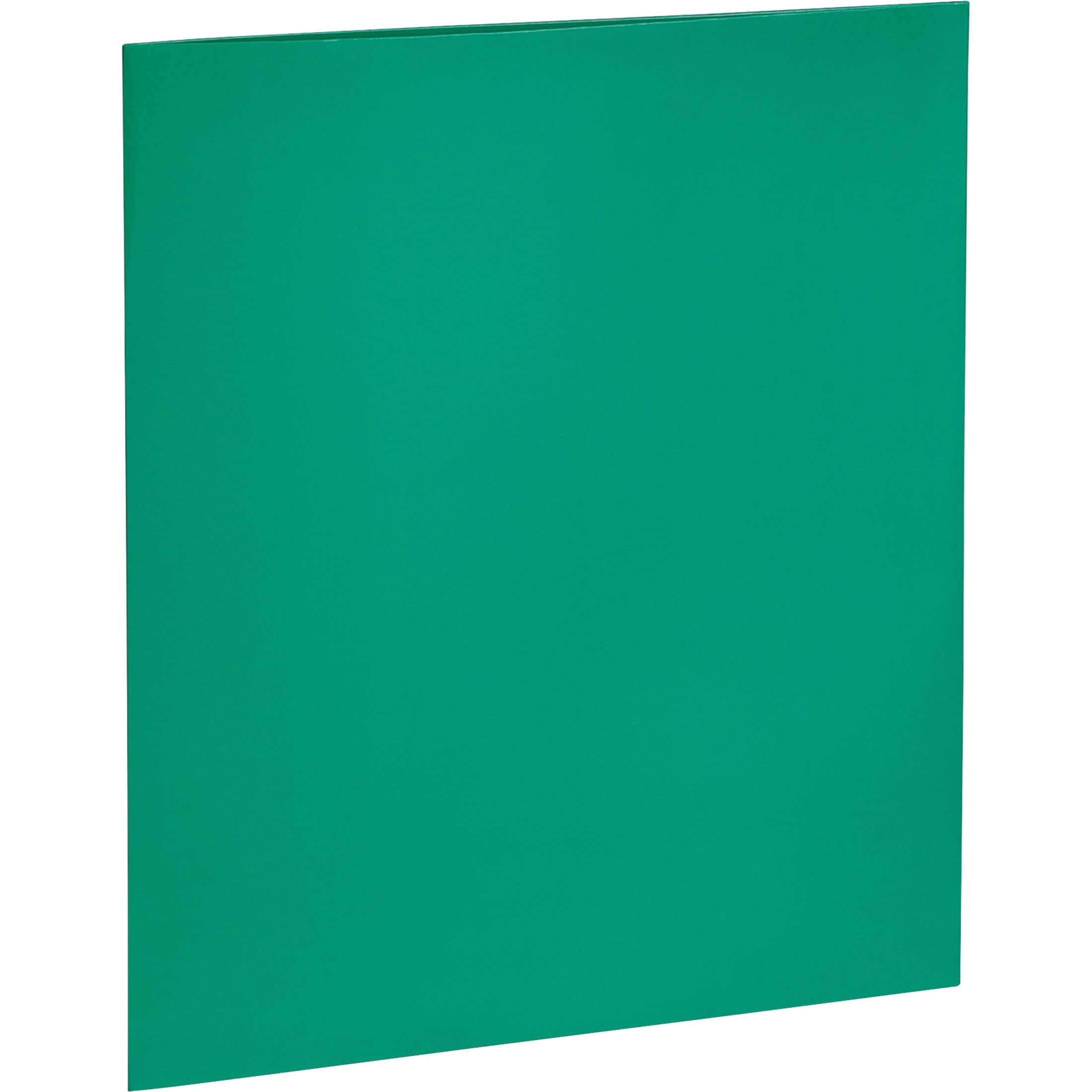 Business Source, BSN44427, Laminated Cover 2-pocket Portfolio, 25 / Box, Green