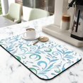 thumbnail image 2 of Exceptionally Absorbent and Quick Dry 19.5x12in Drying Mat LowProfile, Waterproof Diatom Mud, SlipResistant, Trimmable, Easy to Clean with Decorative Pattern Kitchen Counter, 2 of 7