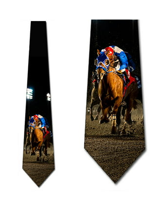 Shinesty Men's The Louisville Derby Horse Racing Stripe Bow Tie