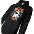 thumbnail image 5 of Halloween Graphic Hoodie for Men Size-L Black, Bhoo Sheet Cute Ghost Print Hooded Sweatshirt of Heavy Blend 50/50 Cotton/Polyester, 8 oz, 5 of 6