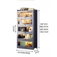thumbnail image 4 of Kitchen Sideboard Microwave Shelf Console Living Room Entrance Luxury Kitchen Cabinets Multifunction Mobile Cucina Furniture My Lux Decor Round, 4 of 18
