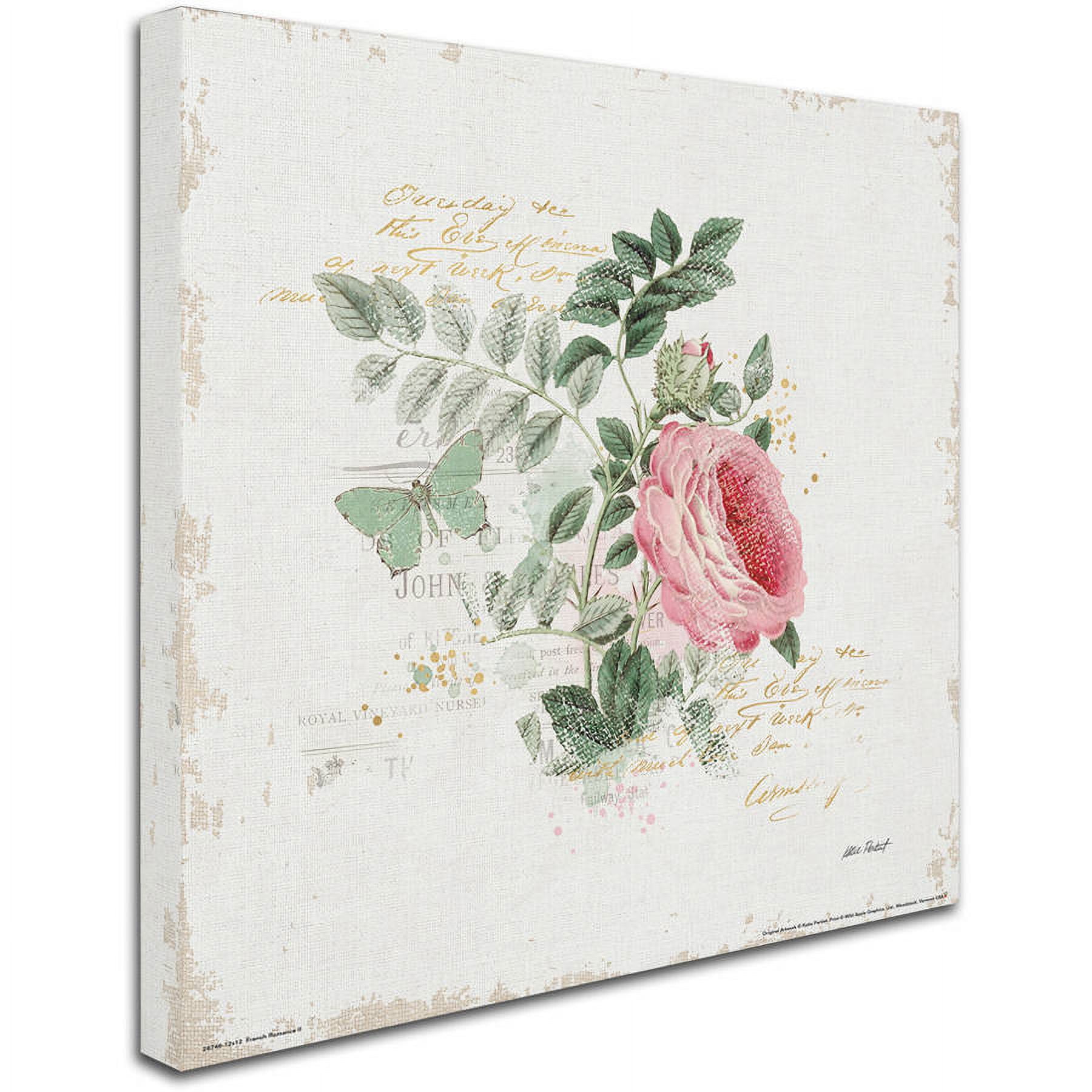 Trademark Fine Art "French Romance II" Canvas Art by Katie Pertiet