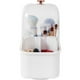 thumbnail image 2 of Soporte cuadrado para brochas de maquillaje, contenedor giratorio de 360 ​​grados para brochas de maquillaje, soporte de maquillaje impermeable con tapa (blanco), 2 of 5