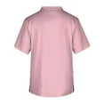 thumbnail image 2 of Scrub Tops Short Sleeve Trending Office Mens Plus Size Summer Solid Ruffle Scrubs, 2 of 3